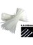 Beyaz 4.8X300MM Plastik Cirt Kelepçe 100PCS 1