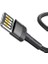 Cafule Special Edition, Usb-A & Lightning 2.4 A Şarj & Data Aktarım Kablosu,1 Metre, Gri - Siyah, ‎calklf-Gg1 2
