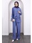 Indigo Ön Bağlamalı Tunik Pantolonlu Takım 2