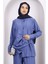 Indigo Ön Bağlamalı Tunik Pantolonlu Takım 3