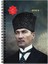 Color 2023 Atatürk Günlük Spiralli Ajanda - Başkomutan, 17X24 cm 2