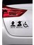 Wc Üçlü Set - Araç, Oto, Laptop, Duvar Uyumlu Sticker 10*4 cm 2
