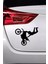 Motor Stunt Sticker Oto Motor Laptop Duvar Folyo Sticker 90X72 cm 3