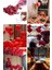 Set Kuru Gül Yaprağı,banner,20 Kalp Balon,20 Beyaz Mum Romantik Hediye 14 Şubat 1