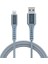C65 Mfi Lightning To Usb-A 12W Örgülü Hızlı Şarj ve Data Kablosu 2.1m Mavi 2