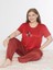 Büyük Beden Battal Viskon Kısa Kol Yazlık Pijama Takımı Dowry B08-91 4