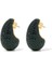 Pave Dome Earrings, Kristalli Kup Tarzı Küpe 1