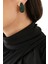 Pave Dome Earrings, Kristalli Kup Tarzı Küpe 4