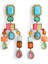 Large Mixed Gem Earrings, Renkli Taşlı Büyük Küpeler 1