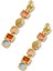 Mixed Gem Linear Earrings, Renkli Taşlı Lineer Küpeler 2