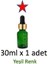 Damlalık, 30ML Damlalıklı Cam Yeşil Renk Şişe, Metal Gold Sızdırmaz Kapaklı Dropper Damlalık 1