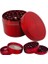 Grinder Parçalayıcı Metal Baharat Öğütücü Herb Spice 4 Katmanlı 40MM / 50MM / 63MM (Kimrizi, 63MM) 2