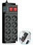 Isıya Dayanıklı Termal Akım Korumalı 2 Metre 16A 4000W 8li Priz ve 3 USB Li Uza - HNK9388-4686 4