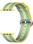 Ally Apple Watch 7-8 45MM 6-5-4 44MM Kayış Kordon Çizgili Nylon Premium 3-2-1 42M - HNK9200-8039 3