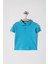 Erkek Çocuk Basic Turkuaz Polo Yaka Tshirt 6-9 Yaş 1
