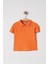 Erkek Çocuk Basic Turuncu Polo Yaka Tshirt 6-9 Yaş 1