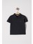 Erkek Çocuk Basic Siyah Polo Yaka Tshirt 6-9 Yaş 1