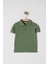 Erkek Çocuk Basic Yeşil Polo Yaka Tshirt 10-13 Yaş 1