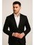 Erkek Siyah Slim Fit Klasik Tek Düğmeli Ceket 2