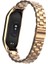Xiaomi Mi Band 7 Uyumlu Krd-04 Metal Kordon Tknc - Gold 4