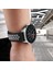 Gear S2 (20MM) Krd-02 Uyumlu Kordon Tknc - Siyah-Yeşil 4