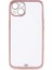 iPhone 13 Uyumlu Tknc Voit Clear Kapak-Pembe 1