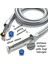 lüx Mafsallı Duş Seti Eng Set(Hortum 1.5 Mt,20 Mm-Mafsal 6x5 Cm-Duş Başlığı 20 cm ,9 cm ,2 Mm) 3