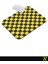 Sarı Siyah Renkli Damalı Geometrik Desenli Ergonomik Mouse Pad - 23 cm x 19 cm - Kaydırmaz Taban Ev ve Ofis Kullanımı Için Ideal Fare Altlığı Mousepad 5