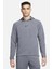 Dri-Fıt Fleece Fitness Erkek Gri Kapüşonlu Sweatshirt 1