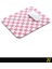 Pembe Beyaz Renkli Damalı Geometrik Desenli Ergonomik Mouse Pad - 23 cm x 19 cm - Kaydırmaz Taban Ev ve Ofis Kullanımı Için Ideal Fare Altlığı Mousepad 3