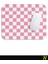 Pembe Beyaz Renkli Damalı Geometrik Desenli Ergonomik Mouse Pad - 23 cm x 19 cm - Kaydırmaz Taban Ev ve Ofis Kullanımı Için Ideal Fare Altlığı Mousepad 4