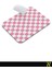 Pembe Beyaz Renkli Damalı Geometrik Desenli Ergonomik Mouse Pad - 23 cm x 19 cm - Kaydırmaz Taban Ev ve Ofis Kullanımı Için Ideal Fare Altlığı Mousepad 5