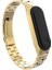 Xiaomi Mi Band 6 Uyumlu Krd-04 Metal Kordon Tknc - Gold 1