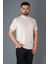 Erkek Bej Yarım Boğazlı Soft T-Shirt 2