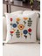 Comfort Punch Desenli Kırlent Kılıfı Kare Dekoratif Bohem Nakışlı Koltuk Yastık Kılıfı Panç 45X45 2
