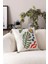 Comfort Punch Desenli Kırlent Kılıfı Kare Dekoratif Bohem Nakışlı Koltuk Yastık Kılıfı Panç 45X45 1