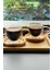 Çift Çidarlı Kulplu Borosilikat Cam Kahve Kupası, Mini Çay Kupası, Espresso ve Latte Kupası 80 ml 6