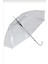 Şeffaf Şemsiye Beyaz Baston Saplı, Dayanıklı ve Şık Koruma Sağlayan Ürün 1