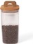 1600 ml Akasya Kapaklı Kare Cam Kavanoz BOR042 1