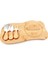Bambu Peynir Sunum Tabağı, 3 Parça Peynir Bıçağı ve Çatalı Seti, Toplam 4 Parça, Doğal ve Şık Bambu Peynir Tabağı, Kaliteli Bambu Sunum Seti 33X17 cm Ebatlarında 1