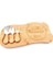 Bambu Peynir Sunum Tabağı, 3 Parça Peynir Bıçağı ve Çatalı Seti, Toplam 4 Parça, Doğal ve Şık Bambu Peynir Tabağı, Kaliteli Bambu Sunum Seti 33X17 cm Ebatlarında 2