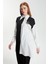 Çizgili Aksesuar Detaylı Ekru Tunik T-1587 3