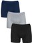 Erkek 3'li Pamuklu Likralı Esnek Kumaş Boxer Set 7811-3 1