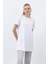 Minimalist Ribana Detaylı Basic T-Shirt Ekru 2