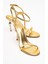 Jasmin Altın Cilt Tek Bantlı Kadın Topuklu Ayakkabı 1