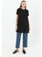 Kadın Basic Uzun T-Shirt Siyah 10271 1