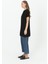 Kadın Basic Uzun T-Shirt Siyah 10271 5
