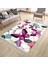 Kelebek Desenli Halı Yıkanabilir Kilim Kaymaz Tabanlı Yolluk Dot Tabanlı Halı 2050A 2