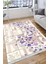 Kelebek Desenli Çiçekli Halı Yıkanabilir Kilim Kaymaz Tabanlı Yolluk Dot Tabanlı Halı 2110A 2