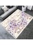 Kelebek Desenli Çiçekli Halı Yıkanabilir Kilim Kaymaz Tabanlı Yolluk Dot Tabanlı Halı 2110A 3
